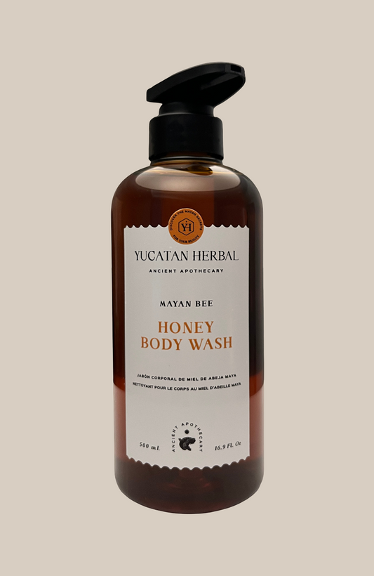 Gel de baño con miel de abeja maya